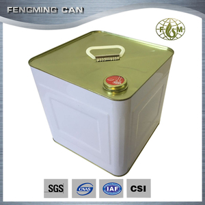 <span class=keywords><strong>10</strong></span> <span class=keywords><strong>litres</strong></span> rectangulaire boîte de conserve en métal baril avec bouchon squeeze fabricant - Product Image 1