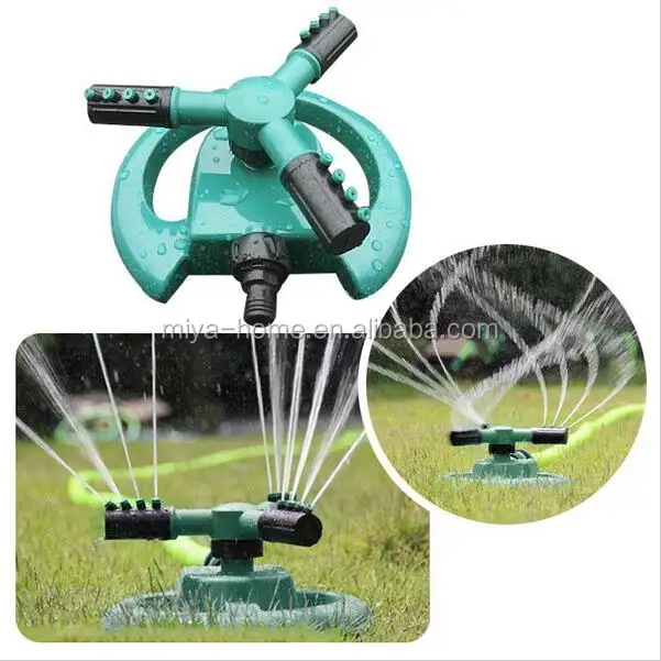 Tuin Irrigatiesystemen 360 Graden Automatische Roterende Watering Beregening Systeem 3 Nozzle Pijp Slang Tuingereedschap