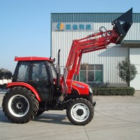 65 hp trattore con caricatore frontale, 654 trattore con terne