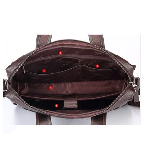 18 pollici <span class=keywords><strong>valigetta</strong></span> in pelle <span class=keywords><strong>con</strong></span> vano portatile per uomini d'affari - Product Image 3