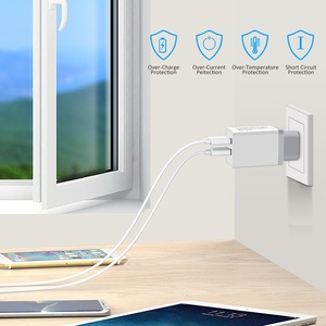 <span class=keywords><strong>Chargeur</strong></span> de voyage USB 5V 2.4a à 2 ports, adaptateur secteur mural, universel, pour téléphone intelligent ue US, iPhone XS Max X 8 iPad et tablette - Product Image 5