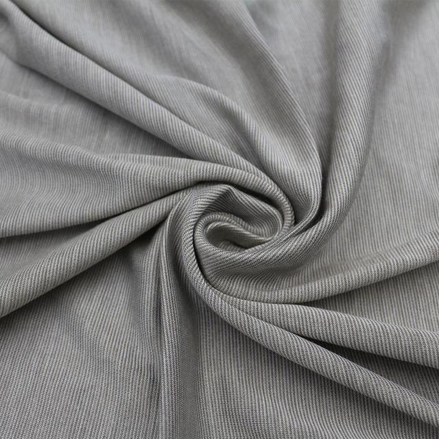 Microwave RF Signal Shielding Anti Radiation Conductive Fabric Pure Silver Fiber Two Way Stretch Fabric