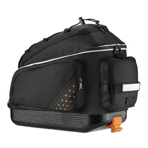 Hotsale Rear Seat Trunk Bag Handbag Bag Pannier for Bicycle Black