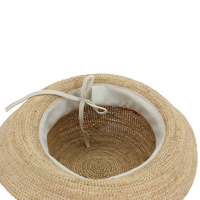 Madagascar raphia paille chapeau de plage d'été pour femmes