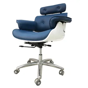 Nouveau design Meilleure vente de haute qualité en cuir ergonomique en bois croisé bureau inclinable chaise et pièces de bureau pour les grosses personnes