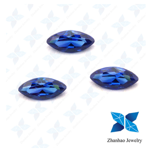 Venta al por mayor brillante #113 zafiro <span class=keywords><strong>azul</strong></span> marquesa corte <span class=keywords><strong>espinela</strong></span> sintética - Product Image 2