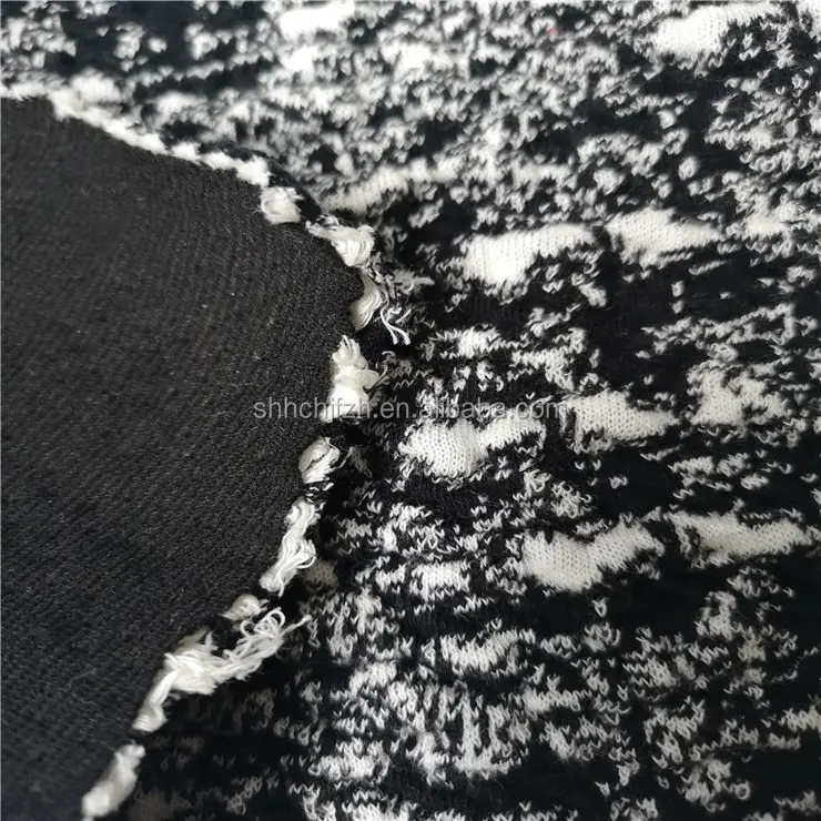 Tecido de malha jacquard de algodão