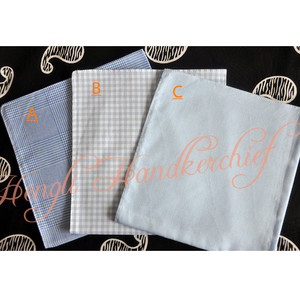 Para Hombre de algodón azul cielo <span class=keywords><strong>serie</strong></span> pañuelo de bolsillo cuadrado - Product Image 2