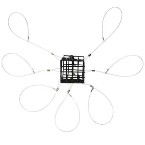 In acciaio inox 6 o 7 loop granchio rullante gabbia esca - Product Image 1
