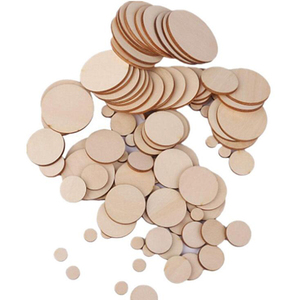 Círculos de <span class=keywords><strong>madera</strong></span> de varios tamaños cortado con láser piezas redondas de <span class=keywords><strong>madera</strong></span> en blanco para manualidades - Product Image 3