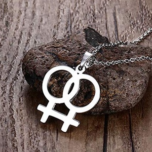 MECYLIFE-collar de joyería de Orgullo Gay, joyería LGBT Lésbica, collar de acero inoxidable - Product Image 3
