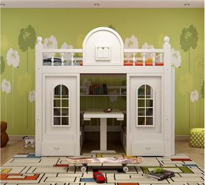 <span class=keywords><strong>Letto</strong></span> a castello per bambini multifunzione in legno di pino bianco convertibile <span class=keywords><strong>letto</strong></span> a castello per bambini con scivolo - Product Image 4