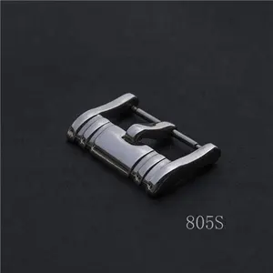 고품질 두꺼운 무거운 실버 블랙 골드 로즈 골드 사용자 정의 18mm 20mm 304 스테인레스 스틸 시계 스트랩 버클 3mm 혀