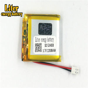 Stecker <span class=keywords><strong>2</strong></span>,5-<span class=keywords><strong>2</strong></span> P 3,7 V 524038 1200 mah Wiederaufladbare lipo batterie solar li ionen polymer lithium-batterie mit PCM - Product Image 2