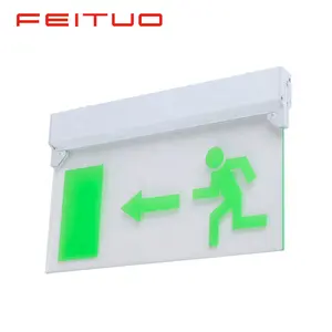 Dibuat Oleh FEITUO: LE297 Multi-Sudut Pemasangan Dinding Panel Akrilik Led Sign Exit Light