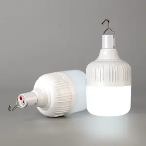 현대 새로운 전구 램프 40w 재충전용 에너지 절약 태양 LED 전구 빛