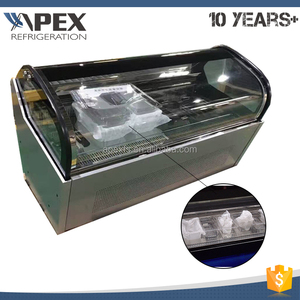 Puerta corredera <span class=keywords><strong>de</strong></span> cristal Embraco compresor 810 W potencia encimera pantalla congelador para <span class=keywords><strong>helados</strong></span> - Product Image 1