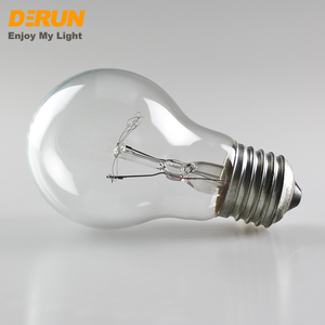 A55 Globe Lighting E27 B22 Clear Frosted Glass <strong>Incandescent</strong> <strong>Light</strong> <strong>Bulb</strong> 120V 127V 240V A19 100W 75W LED <strong>Bulb</strong> , INC-A <strong>BULB</strong>