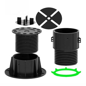 بولي كلوريد الفينيل التزيين قابل للتعديل أرضية مرتفعة قاعدة عمود من البلاستيك - Product Image 5