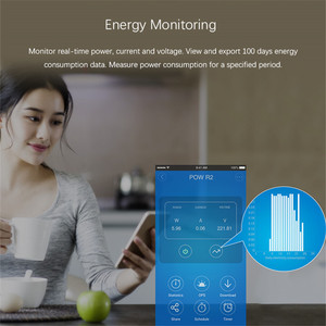 <span class=keywords><strong>Sonoff</strong></span> <span class=keywords><strong>Pow</strong></span> สวิตช์เปิด/ปิด WiFi RF ไร้สาย <span class=keywords><strong>R2</strong></span>,เครื่องวัดวัตต์มิเตอร์แบบเรียลไทม์ใช้พลังงาน16A วัตต์โมดูลสมาร์ทโฮม3500W - Product Image 6