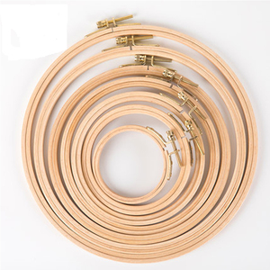 Cerceaux en bambou brodés en gros pour l'artisanat DIY - Product Image 5