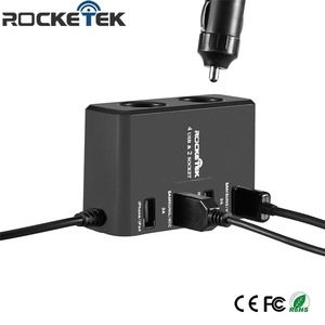 Rocketek 45.5 W 3 12 <span class=keywords><strong>V</strong></span> toma de <span class=keywords><strong>cargador</strong></span> de coche, 6 Tomas de Corriente USB <span class=keywords><strong>Cargador</strong></span> de Coche con 35 "cable - Product Image 2