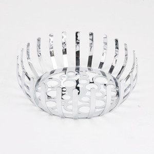 Cesta de fruta de alambre de Metal de oro rosa - Product Image 3