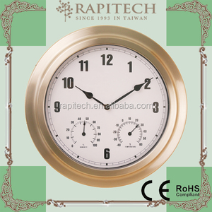 14นิ้วพร้อมเทอร์โมมิเตอร์และเครื่องวัดความชื้นนาฬิกาโลหะ3 in 1 - Product Image 3