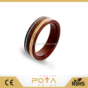 Venta Caliente <span class=keywords><strong>de</strong></span> La Manera <span class=keywords><strong>de</strong></span> La Joyería <span class=keywords><strong>de</strong></span> Tungsteno Anillo <span class=keywords><strong>de</strong></span> Dedo <span class=keywords><strong>De</strong></span> Madera Roja POYA Con Cornamenta Y Turquesa Incrustaciones <span class=keywords><strong>de</strong></span> <span class=keywords><strong>Compromiso</strong></span> Alianzas <span class=keywords><strong>de</strong></span> Boda Para Las Damas - Product Image 1