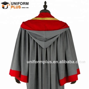 Robe académique de cérémonie de doctorat grise NUHS de qualité supérieure - Product Image 2