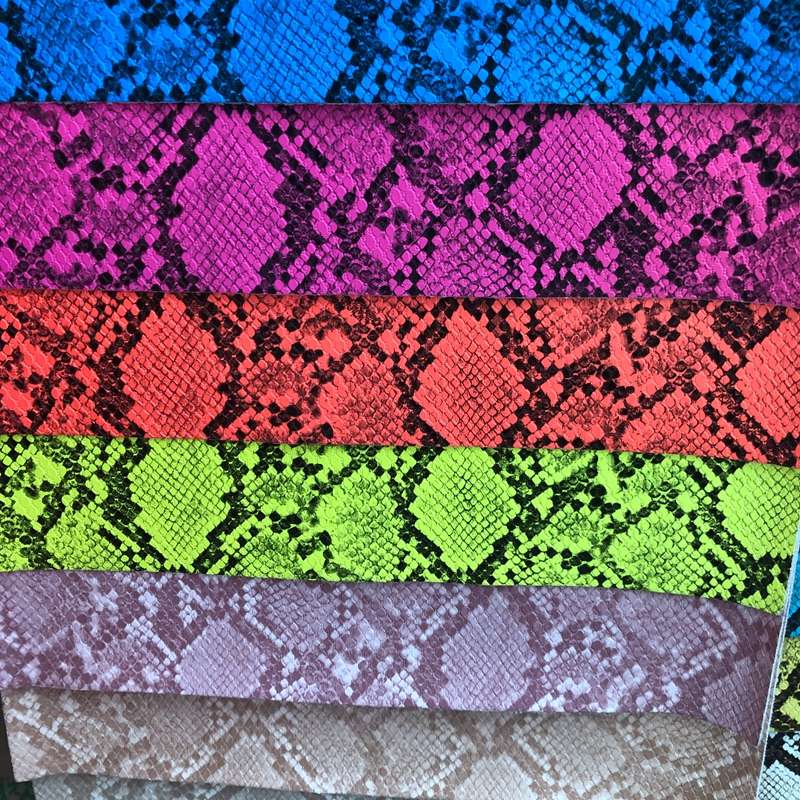 2020 Nep Slang Pu Leer Snake Skin Leer Voor Tas En Schoenen Maken