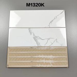 New Arrival: M1320K 4X12 Trắng Carara Matt Phòng Tắm Nội Thất Tường Gạch Thiết Kế Nhà Bếp Tàu Điện Ngầm Gạch Gạch Ốp Tường Gốm - Product Image 2