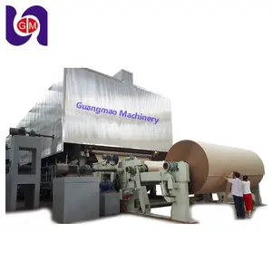 Plus populaire 1575mm déchets carton boîte papier machine de recyclage pour la fabrication de papier kraft et carton