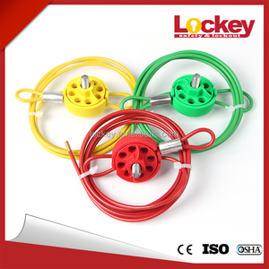 Ajdustable Cable Lockouut con cable dia. <span class=keywords><strong>3</strong></span>.8mm longitud 2 m - Product Image 1