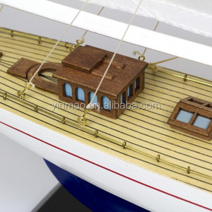 Modelo de yate de carreras estilo J-Class, 2 juegos de 50cm de longitud, modelo de velero de madera - Product Image 2