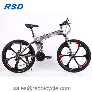 Bicicleta de Montaña plegable de 26 pulgadas con freno de disco, bici de montaña plegable de 21 velocidades - Product Image 3