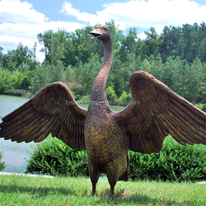 Grande Scultura Decorativa da Giardino a Forma di <span class=keywords><strong>Cigno</strong></span> Bianco in Resina - Product Image 6