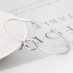 Proposal Gifts Forever Love Knot <strong>Infinity</strong> Bangle <strong>Bracelets</strong> <strong>Gold</strong> Wire Knot Open Cuff Bangles Bridesmaid <strong>Bracelets</strong> - Product Image 6