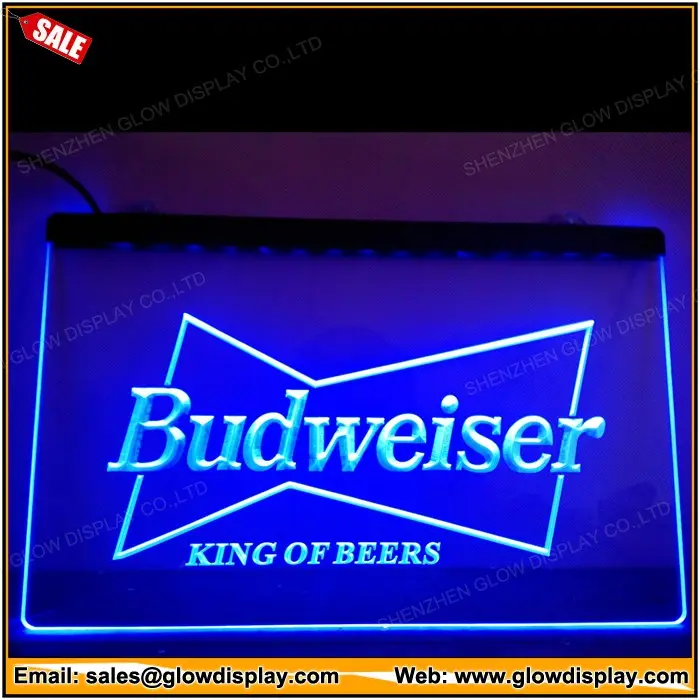 Budweiser राजा बीयर बार पब क्लब एलईडी नियॉन लाइट साइन