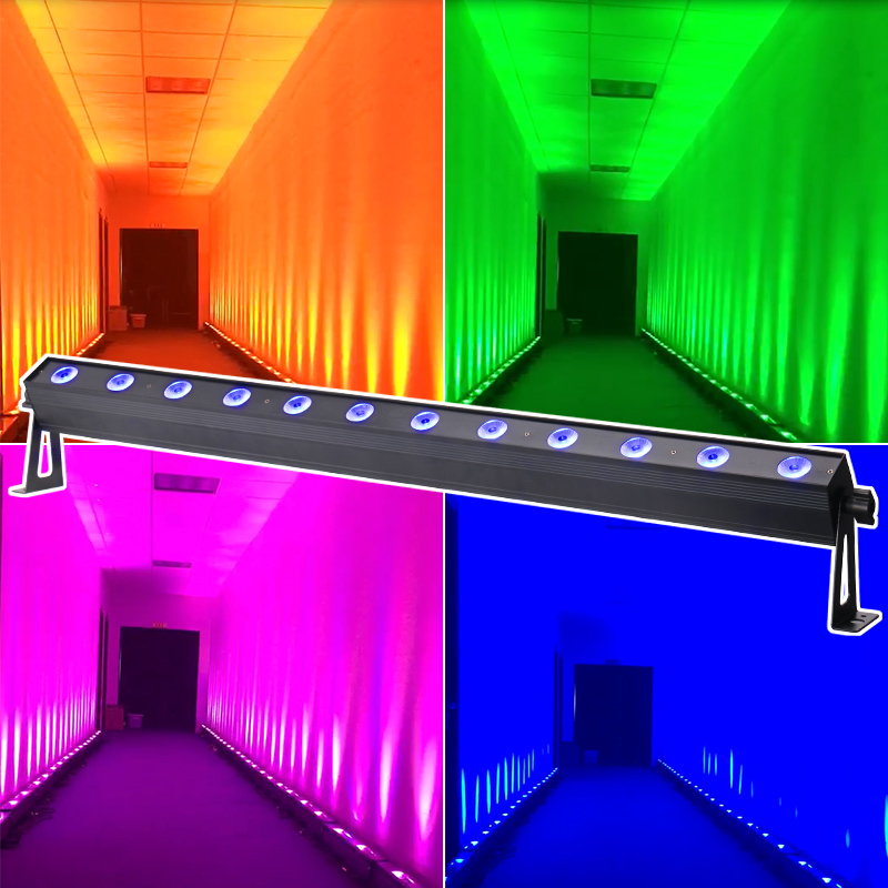 Звуковой активный dmx 12 шт. 3 Вт 3 в 1 rgb светодиодный светильник настенный светильник профессиональный светодиодный настенный светильник
