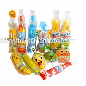 Popsicle paketleme çantası/popsicle kese/rulo film için dondurma gıda ambalaj laminasyon torbalar Haşhaş özel şekil kese