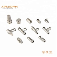 Conectores Neumáticos de Plástico y Latón, Conexión Rápida de un Toque, Rosca NPT G BSP PC4-01 PC4-M8