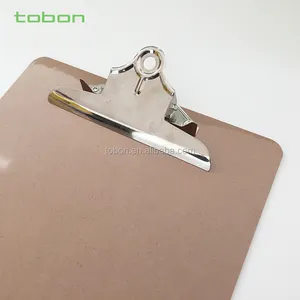 Wholesale NATURAL wooden clipboard A4 MDF clip board