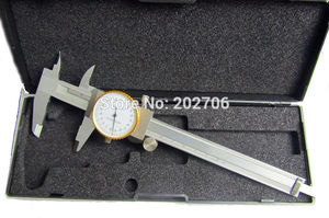 Metric Gauge Meten Dial Schuifmaat 0-150Mm/0.02Mm Shock-Proof Rvs Precisie Vernier remklauw
