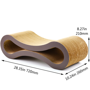 Icle-BB 플루트 긁적 럭셔리 큰 판지 고양이 <span class=keywords><strong>Scratcher</strong></span> 라운지 궁극적 인-IC-0023-Coffee - Product Image 1