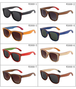 Высококачественные эко переработанные скейтборд деревянные поляризованные солнцезащитные очки плавающие на воде с логотипом на заказ деревянные солнцезащитные очки 2025 - Product Image 1