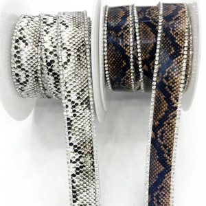 L172 2cm mới nhất Leopard và Python mô hình thời trang Rhinestone TRIM chuỗi strass Rhinestone TRIM dải - Product Image 3