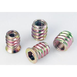 1/4 "-20 * 13毫米锌合金彩色镀锌木材插入螺母 - Product Image 3