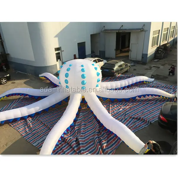 Pulpo inflable para decoración de fiestas, dibujo animado personalizado para escenario, A187, gigante, 10m