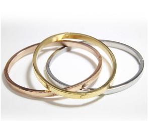 Fashion Design Più Popolare 4 MM Sottile Donne Gold Filled Bracciale In Acciaio Inossidabile <span class=keywords><strong>Romano</strong></span> Braccialetti Gioielli - Product Image 2